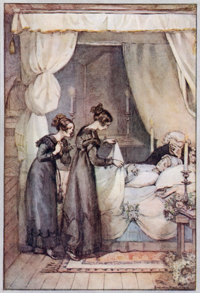 Bayan Gaskell tarafından Cranford için çizim (renkli taş) by Evelyn Paul