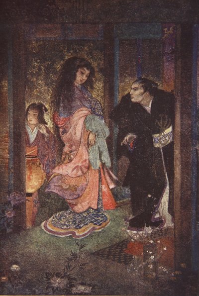 Shinzaburo, Tsuyu ve hizmetçisi Yone