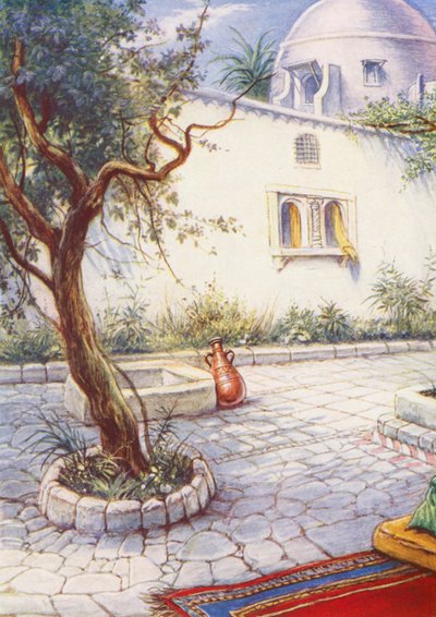 Zengin Bir Adamın Evi (renkli taş baskı) by Evelyn Stuart Hardy