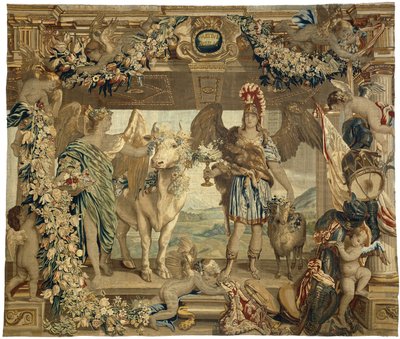 Mart ve Nisan Aylar, mevsimler, elementler, gündüz ve gece (dizi adı) by Everaert Leyniers
