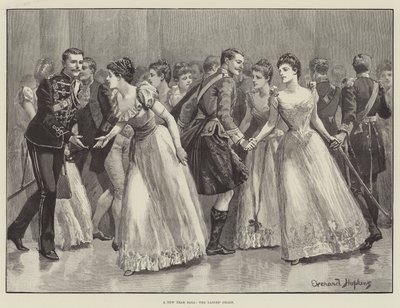 Yeni Yıl Balosu, Bayanlar Zinciri by Everard Hopkins