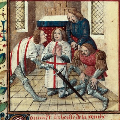 ""Manastırdaki Galahad (Gaalad veya Galaad) manastırı" by Everard de Espinques