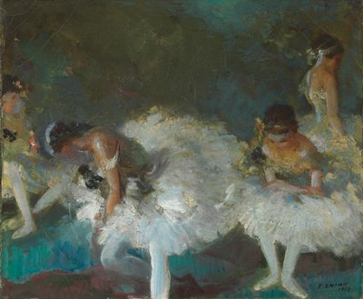 Dansçılar Sahne Arkasında by Everett Shinn