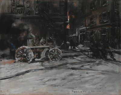 Yangın Sahnesi by Everett Shinn