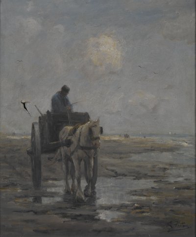 At ve Araba (tuval üzerine yağlıboya) by Evert Pieters