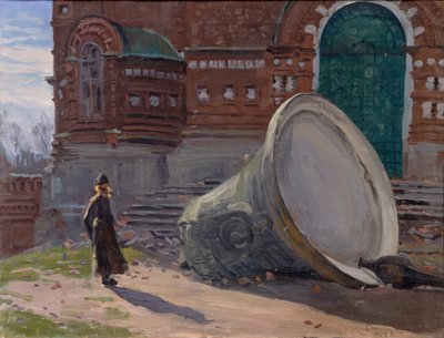 Kilise çanlarının yıkımı, 1924 by Evgeni Ivanovich Stolitsa