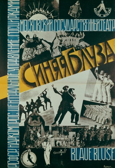 Tiyatro Mavi Bluz Posteri, 1926 by Evgenia Korbut