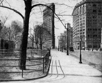 Flatiron Binası ve Madison Square, New York City, ABD, c1930