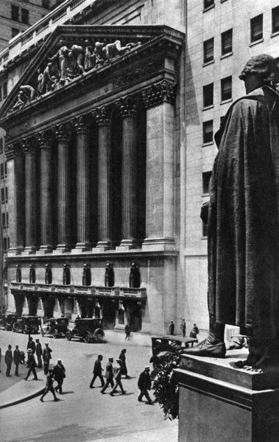 New York Menkul Kıymetler Borsası, New York City, ABD, 1930