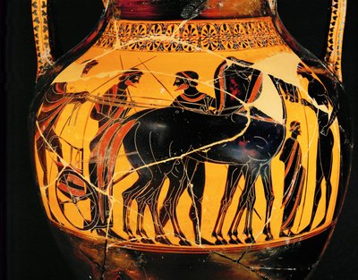 Savaşçının arabasıyla ayrılışı... by Exekias Exekias