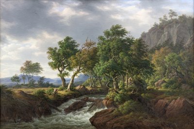 Kaya manzarası. Djupadal ve Bleking by F.C. Kiærskou