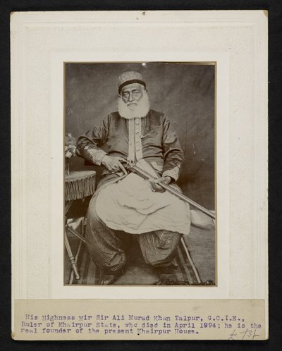 Sir Mir Ali Murad Khan Talpur III, Khairpur Eyaleti Hükümdarı by F.L. Wadhumal