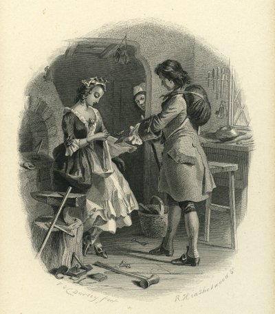 Barnaby Rudge: Dolly Varden ve Joe Willet by F.O.C. and McRae, C. John Darley