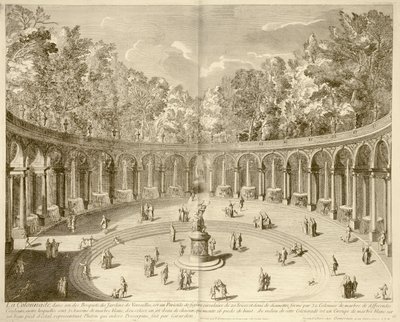 La Colonnade, Versailles, c.1715 (gravür) by F. (after) Delamonce
