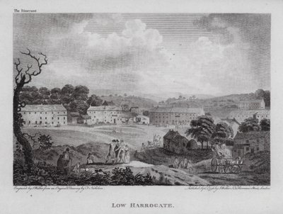 Alçak Harrogate (gravür) by F. (after) Nicholson