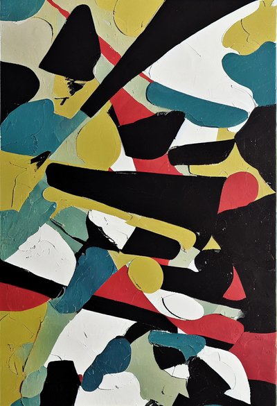 Soyut etkileyici fırça çalışmaları, modern tablolar, çevrimiçi tuval sanat baskıları by F. Abderrahim