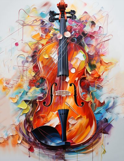 Satılık güzel keman tablosu, duvar sanat baskı dekor, duvar sanat baskı dekor by F. Abderrahim