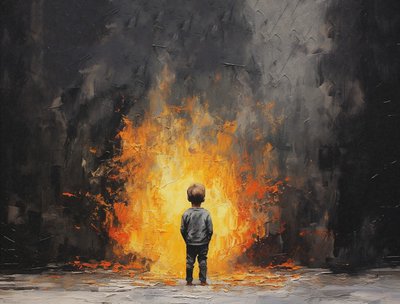 Minimalist resim boya fırçası, Masum portre, duvar sanatı baskıları by F. Abderrahim