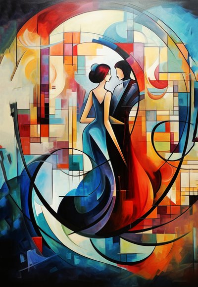 Yağlı boya Fransız çift aşık, poster baskıları poster baskıları satılık by F. Abderrahim