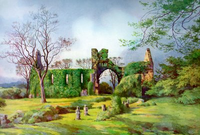 Gray Abbey, County Down, Kuzey İrlanda, 1924-1926. by F. C. Varley