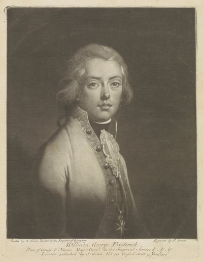 Orange-Nassau Prensi Frederik'in portresi by F. Green