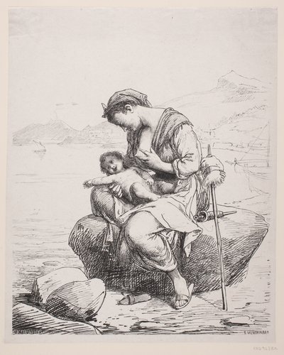 genç bir anne by F. Hendriksen