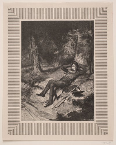 C. Hauch için İllüstrasyon, "Sevgili" by F. Hendriksen