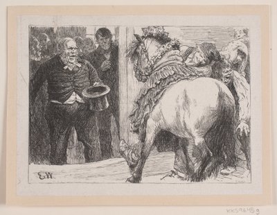 "Herremandsbruden" için illüstrasyon by F. Hendriksen