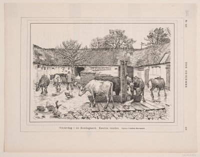 Bir çiftlikte kış günü by F. Hendriksen