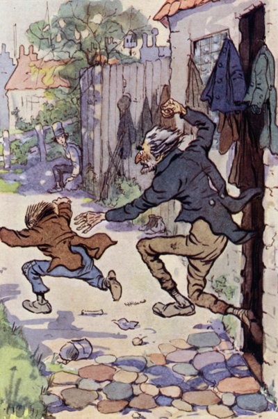 David Copperfield için çizim (renkli taş) by F. M. B. Blaikie