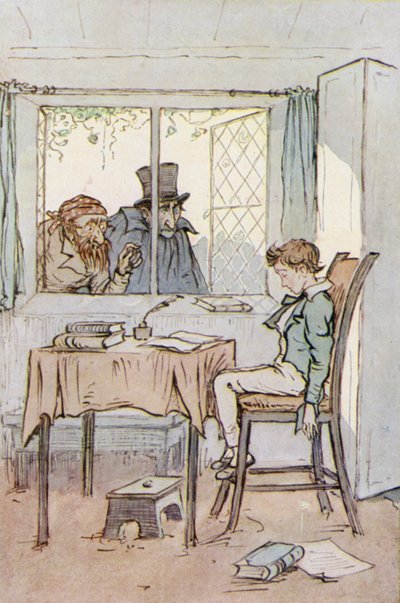 Oliver Twist için çizim (renkli taş) by F. M. B. Blaikie