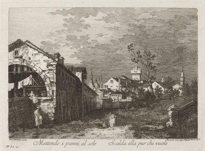 Giysileri koymak... by Fabio Berardi after Canaletto