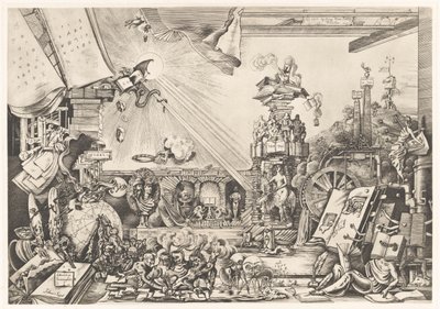 gerçeküstü performans Librorum Triumphus (nesne üzerindeki başlık) by Fabius von Gugel (signed by artist)