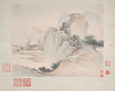 Yuweng için Boyanmış Manzaralar, 1673 tarihli. by Fan Qi