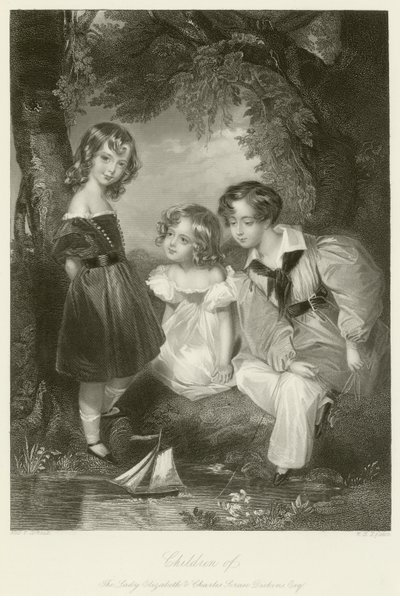 Children of the Lady Elizabeth and Charles Scrase Dickens  by Fanny Corbaux