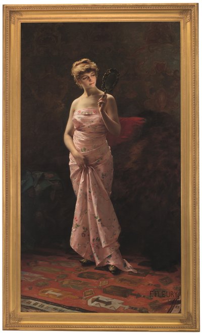Mükemmel bir yansıma (tuval üzerine yağlıboya) by Fanny Laurent Fleury