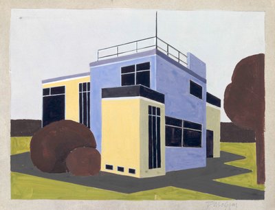 Müstakil Ev Tasarımı, 1923. by Farkas Molnar