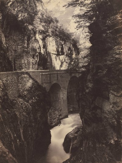 Eaux-Chaudes Yolu, Pireneler recto, c. 1855. by Farnham Maxwell Lyte