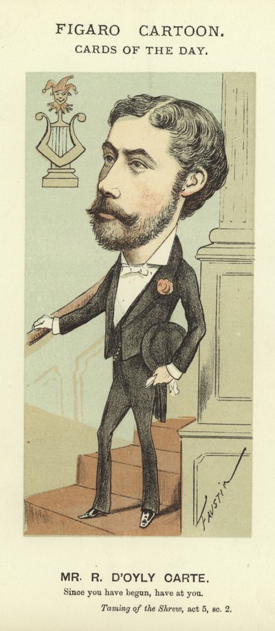 Richard D'Oyly Carte'nin Karikatürü by Faustin