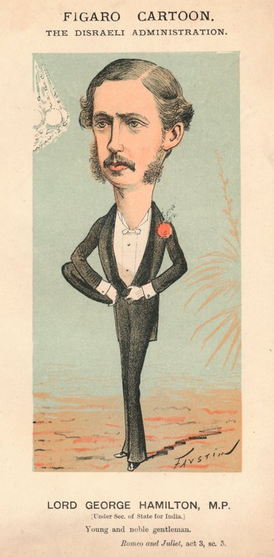 Lord George Hamilton, MP, c1870 by Faustin