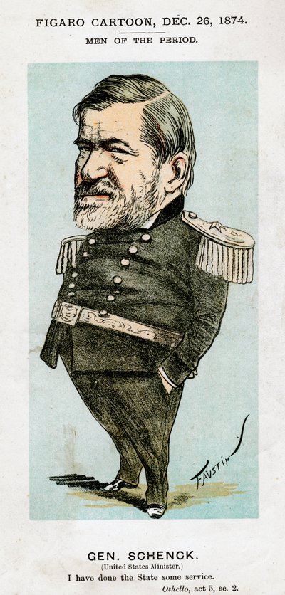 Robert C Schenck, ABD Ordusu generali ve diplomatı, 1874. by Faustin