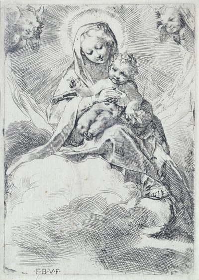 Bulutlardaki Madonna by Federico Barocci