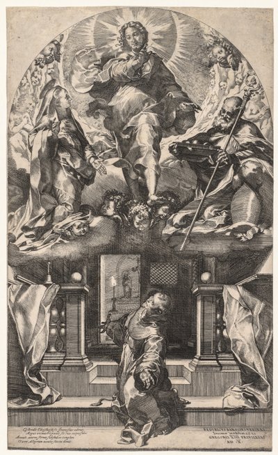 Aziz Francis'in Vizyonu by Federico Barocci