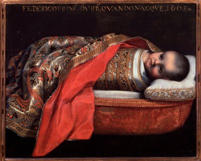 Federico Ubaldo della Rovere, Urbino Dükü (bebek) portresi - Resim by Federico Fiori Barocci or Baroccio