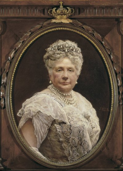 İspanya Prensesi Borbonlu Isabella'nın portresi, II. Isabel'in kızı ve XII. Alfonso'nun kız kardeşi (tuval üzerine yağlı boya) by Federico Godoy y Castro