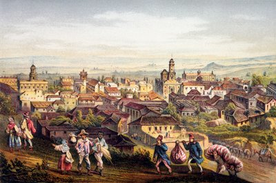 Trinidad, Küba, 1840 by Federico Mialhe