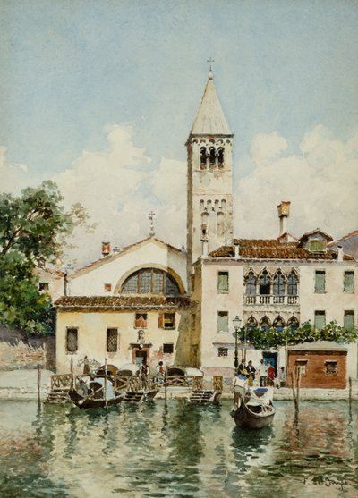 San Samuele, Venedik (suluboya) by Federico del Campo