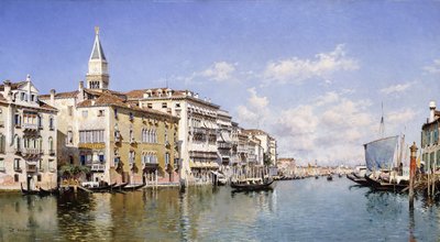 Büyük Kanal, Venedik, 1883 by Federico del Campo
