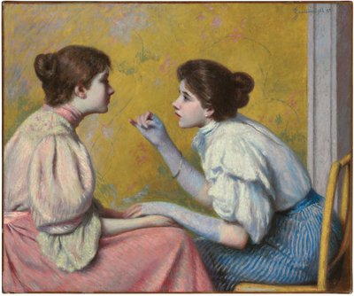 İlginç Konuşma, 1895 by Federigo Zandomeneghi