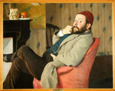 ""İtalyan sanat eleştirmeni ve mecene italyan Diego Martelli by Federigo Zandomeneghi